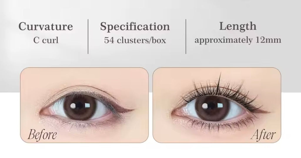 01 Jasmine Wispy Lash Clusters