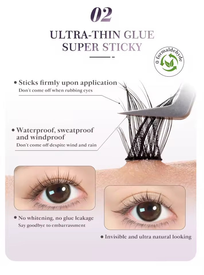 08 Elaine Volume Wispy ClusterLashes